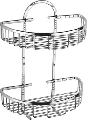 Полка в ванную - корзина, сталь, хром Ledeme L339-2