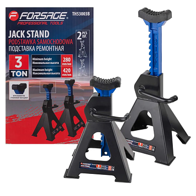 Подставка ремонтная 3 т, 280-420 мм, 2 шт Forsage F-TH53003B (280-420)
