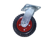 Колесо большегрузное поворотное PS 160 мм резина с протектором (N) TOR 1045652