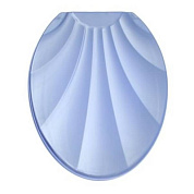 Крышка унитаза "Ракушка" голубой перламутр РУССПЛАСТ РП-812гол