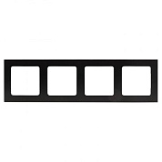 Стокгольм Рамка 4-местная металлическая черная EKF PROxima EZM-G-305-10