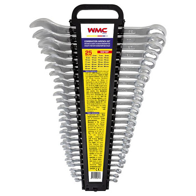 Набор ключей комбинированных 25 пр., 6-19, 21, 22, 24, 27, 30, 32 мм WMC TOOLS WMC-5261MP
