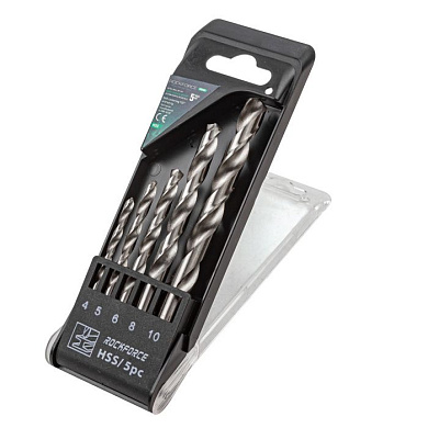 Набор сверл по металлу, 5пр.(4,5,6,8,10 мм RockForce RF-DBS05