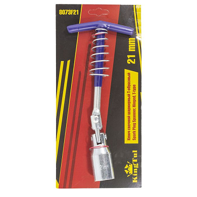 Ключ свечной шарнирный T-образный 21 мм KINGTUL KT-8073F21