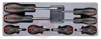 Набор отверток PH, PZ, SL в ложементе 8 пр. Force 2085