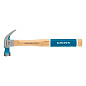 Молоток-гвоздодер, 200 г, угол 45, магнит, обрезиненная рукоятка American hickory GROSS 10414