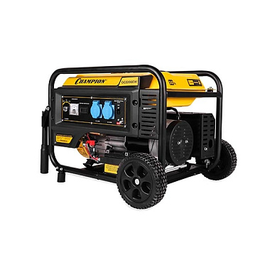 Генератор бензиновый 7,5 лс, 15 л, 3,2/3,5 кВт, эл.старт колеса, счетчик CHAMPION GG3200EW