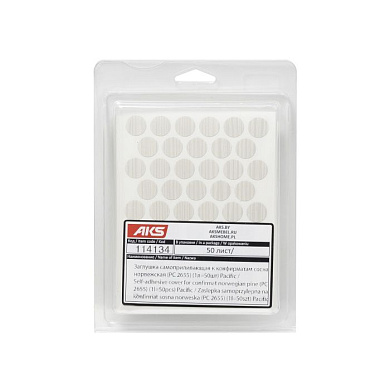 Заглушка самоприлипающая к конфирматам сосна норвежская (PC 2655) (1л=50шт) PACIFIC 114134