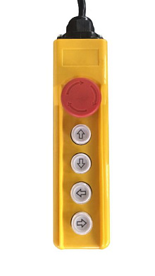 Пульт управления для талей электрических 
PA с тележкой 600/1200 4 кнопки+стоп (С80uF+16uF) TOR 1012962