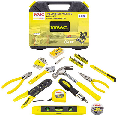 Набор инструментов 120 пр. 1/4'' WMC TOOLS WMC-20120