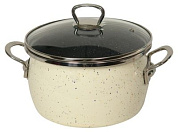 Кастрюля 5,0л (сфера) "Гранит цветной" Сантэкс 1-2450211(Сер.гр)(ЦГ)