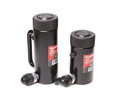 Цилиндр гидравлический с резьбовым штоком и гайкой для фиксации 10 т, ход штока 50 мм, L144 мм, 700bar ForceKraft FK-YG1050LS