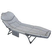 Шезлонг складной, серый WMC TOOLS WMC-FG-HY-8008G