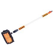 Щетка АВ-1964 для мойки (под шланг) телескопическая с мягкой ручкой и клапаном регул воды 105-168 см Mega-Arsenal AB-1964