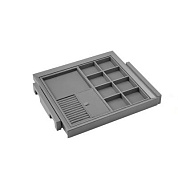 Выдвижная полка-органайзер 600 BRUNO для аксессуаров и украшений, графит PRIME by AKS 115597