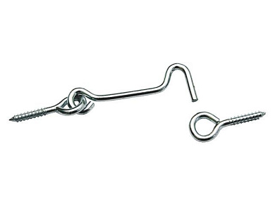 Крючок ветровой 100/1 мм, белый цинк Starfix SMP-14863-1