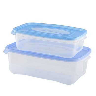 Комплект контейнеров для СВЧ «Каскад» прям. 1,2л, 2,2л Полимербыт 4359002