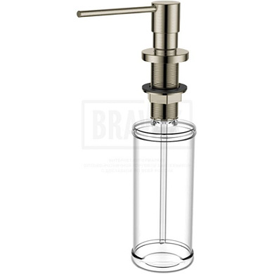 Дозатор моющего средства встраиваемый в мойку, латунь/пластик, сатин GERHANS K50403A