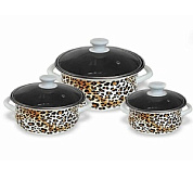 Набор кастрюь "Лео" 1.5, 2, 3 л Керченский металлургический завод 61904-ЛЕО