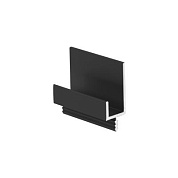 Ручка-профиль алюм. врезная L-образная MOON-16, 3.5м, анодированный черный AKS 118233