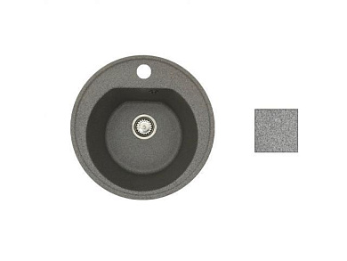 Мойка кухонная из искусственного камня RICHI серый 510х510 мм, AV Engineering AV510510RGRA
