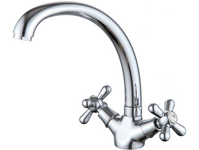 Смеситель для кухни вентильный, тип I, серия 340, поворотный C-излив ECONOCE EC0347