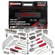 Набор инструментов 216 пр. 1/4''&3/8'&'1/2'' 6-гр. ForceKraft FK-38841 TQ