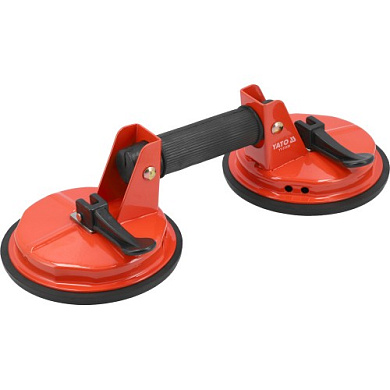 Стеклодержатель стальной на 2 присоски 150 мм, 100 кг. Yato YT-37238