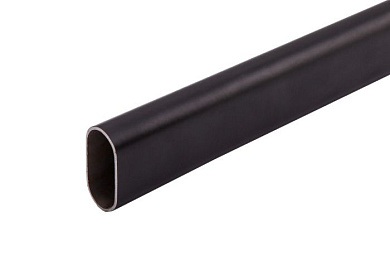 Труба овальная L-3000 30*15 (0,9кг/0,7мм), черный AKS 57975