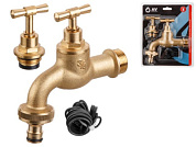 Кран водоразборный 3/4" нар. настенный со штуцером, вход 3/4"хвыход 1" AV Engineering AVE169034