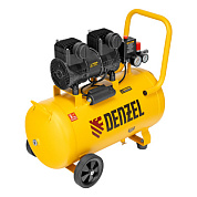 Компрессор безмасл. малошумный DLP-1500/50, 1,5 кВт,50 л, 2850 об/мин, 250 л/мин Denzel 58143