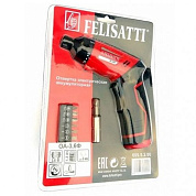 Аккумуляторная отвертка (блистер), 3.6В, Li-ion, 210 об/мин, 5 Н*м, НЕХ 1/4'', 7 предм. Felisatti ОА-3,6Ф Felisatti