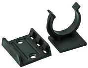 Крепление опоры кухонной пласт. (клипса+подклипсник), черный PL 11101