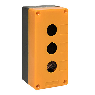 Корпус КП103 пластиковый 3 кнопки желтый EKF PROxima cpb-103-o