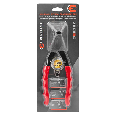Съемник внутрених стопорных колец изогнутый 90° 200 мм, глубина 56 мм EVERFORCE EF-9U0102