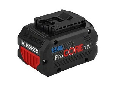 Аккумулятор ProCORE 18V 18.0 В, 5.5 А/ч, Li-Ion Bosch 1600A02149