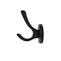 Крючок меб. двухрожковый мет. HORN черный AKS 56840