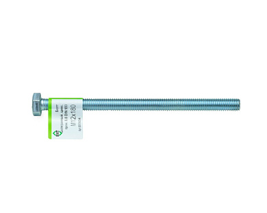 Болт с шестигранной головкой М12х180, DIN933, прочн. 8.8, цинк, 1 шт ЕКТ B009854