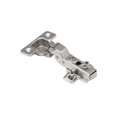 Петля полунакладная с доводчиком 45мм h0 clip-on, еврошурупы, AKS 113513