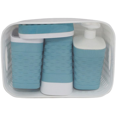 Набор для ванной комнаты «Reef» 5 предметов Полимербыт 4383550