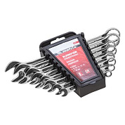 Набор ключей комбинированных, 6-19 мм, 8 шт., CrV, полированный хром Matrix 15422