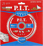 Диск пильный по алюминию ADVANCE 185x30x2.0 мм, 64T Carbide, зуб TCG 5° PIT ACTW13-185T64
