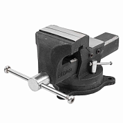 Тиски стальные поворотные с наковальней и съемными губками+захват для труб+захват для труб 125 мм RockForce RF-6540605