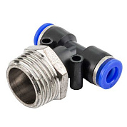 Фитинг Т-образный для пластиковых трубок 6 мм-наружная резьба 1/2'' Forsage F-SPB06-04