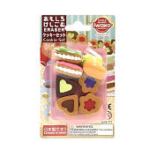 Набор ластиков "IWAKO Cookie Set", 6 шт, ассорти