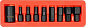 Набор ударных головок-бит 1/2'' HEX H6-H19, CrMo, CrV, S2, 9 пр.) Yato YT-10662