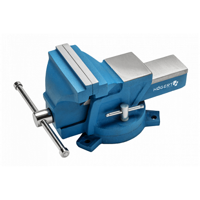 Тиски слесарные 125 мм, 11 кг, поворотные на 360 гр. Hoegert HT3B611