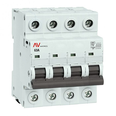 Выключатель нагрузки AVN 4P 63A EKF AVERES avn-4-63-av