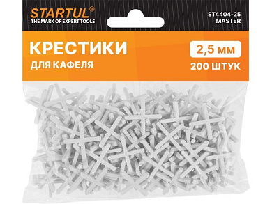 Крестики д/кафеля 2,5мм 200шт STARTUL MASTER STARTUL ST4404-25