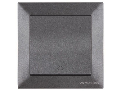 Выключатель промежуточный многопозиционный, скрытый, пруж. зажим, дымчатый, DARIA, MUTLUS, 10 A, 250 V, IP 20, , Mutlusan 21204080195